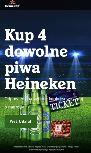 Konkurs Heineken w Kaufland! 18+