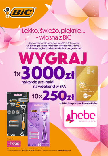 Konkurs "Lekko, świeżo, pięknie – wiosna z BIC" HEBE