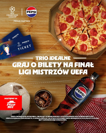 Konkurs "Graj o wyjazd na finał UCL z Pizza Hut"