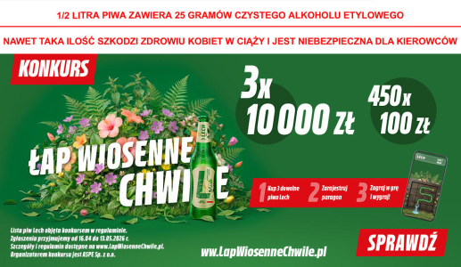 Konkurs "Łap wiosenne chwile z LECH" 18+
