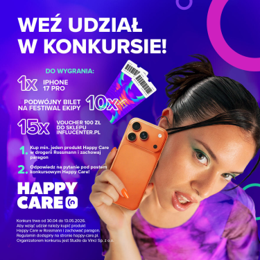 Wygraj iPhone 17 pro i bilety na festiwal ekipy! Rossmann