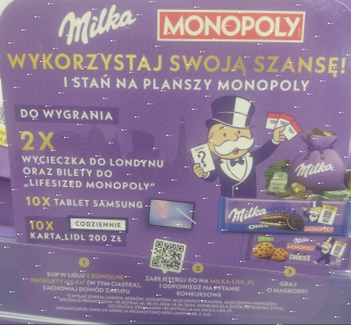 Konkurs "Milka Monopoly w Lidl"