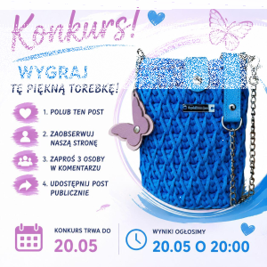 Wygraj ręcznie robioną torebkę