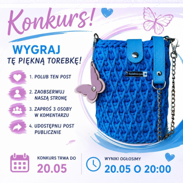 Wygraj ręcznie robioną torebkę