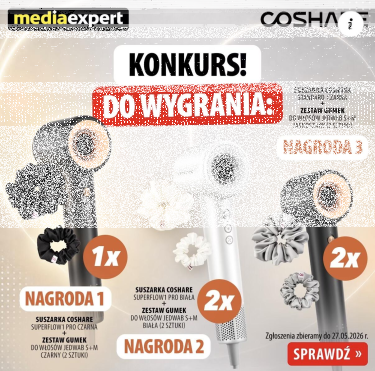 Wygraj suszarkę Coshare w Media Expert