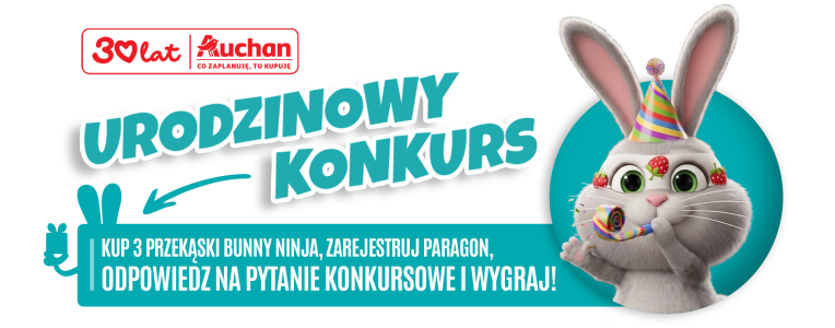 Urodzinowy konkurs z Bunny Ninja! Auchan