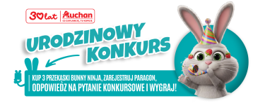 Urodzinowy konkurs z Bunny Ninja! Auchan