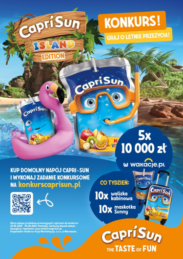 Konkurs "Capri-Sun - wygraj w konkursie wakacje dla Twojej rodziny"