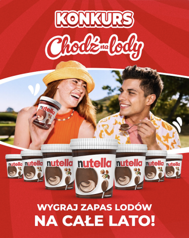 Konkurs "Zgarnij zapas lodów Nutella"