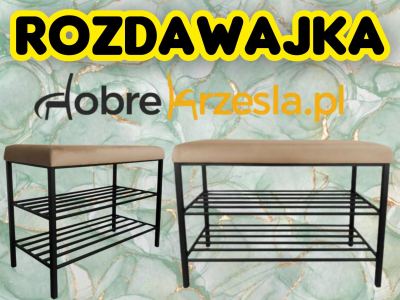 Konkurs "Ławka z tapicerowanym siedziskiem na buty z metalowym stelażem i półkami"