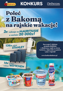 Konkurs "Poleć z Bakomą na rajskie wakacje" Biedronka