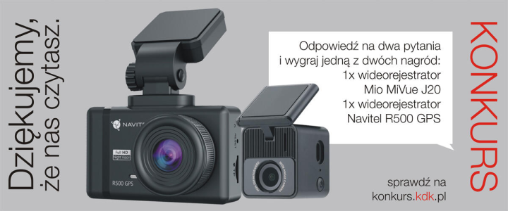 Wygraj wideorejestrator Mio lub Navitel