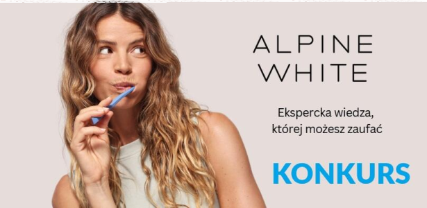 Konkurs "Alpine White – wygraj zestaw do wybielania zębów"
