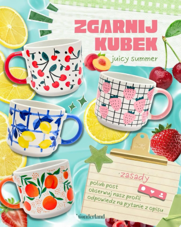 Wygraj swój soczysty kubek na lato