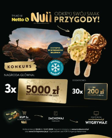 Konkurs "Nuii - odkryj swój smak przygody" Netto