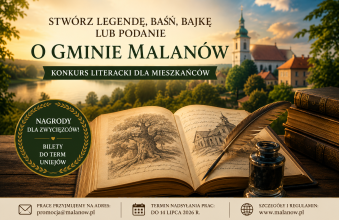 Konkurs literacki "Legendy, Baśnie, Bajki i Podania z malanowskiej ziem"