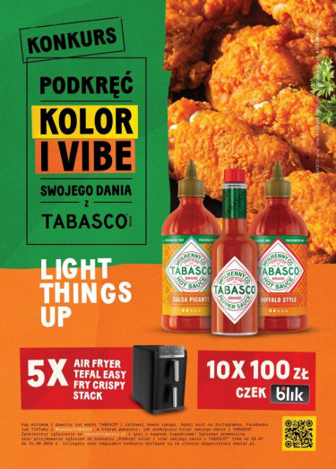 Konkurs "Podkręć kolor i vibe swojego dania z TABASCO"