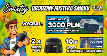 Konkurs "Napisz opinię i wygraj Voucher do Pobierowa, Airfreyry i vouchery na darmową dietę Mistera Smaku"