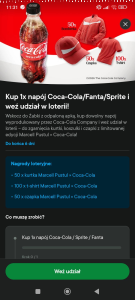 Loteria "Coca-cola" Żabka