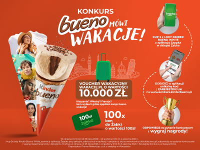 Konkurs "Bueno mówi wakacje" Żabka