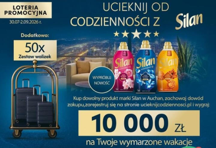Loteria "Ucieknij od codzienności z Silan" Auchan