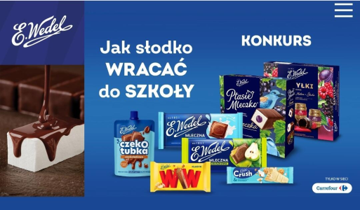 Konkurs "Jak słodko wracać do szkoły" Carrefour