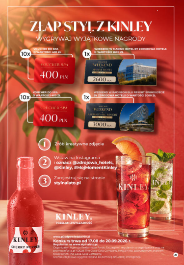 Konkurs "Złap styl z Kinley Radisson BLU Resort Świnoujście lub Marine Hotel Kołobrzeg"