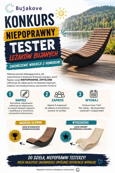 Konkurs "Niepoprawny tester leżaków bujanych"