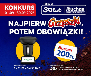Konkurs "NAJPIERW GRZESZKI, POTEM OBOWIĄZKI" Auchan