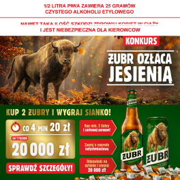 Konkurs "ŻUBR OZŁACA JESIENIĄ" 18+