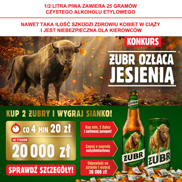 Konkurs "ŻUBR OZŁACA JESIENIĄ" 18+