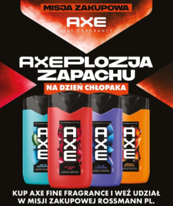 Konkurs "AXEplozja zapachu na Dzień Chłopaka" Rossmann