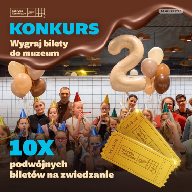 Konkurs "2 urodziny muzeum Fabryki Czekolady E. Wedel"