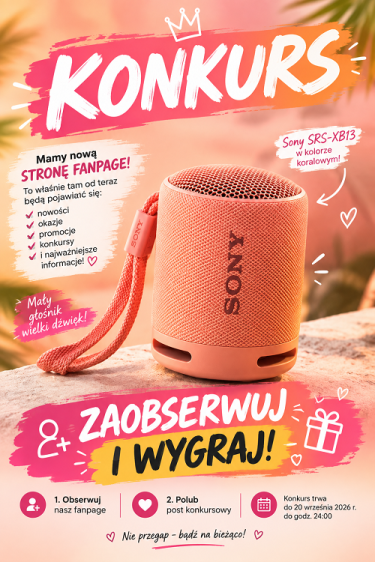 Wygraj głośnik Sony SRS-XB13