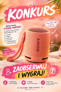 Wygraj głośnik Sony SRS-XB13