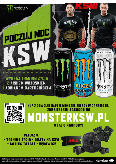 Loteria "Monster KSW" Carrefour, 18+