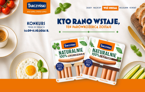 Konkurs "Kto rano wstaje, ten parówkożercą zostaje"