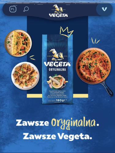 Oryginalna Vegeta do wszystkiego najlepszego