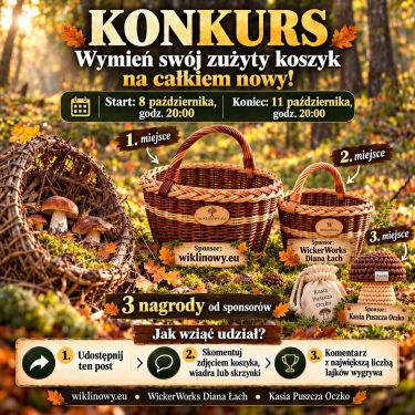 Konkurs "Pokaż swój sprzęt na grzybobranie i wygraj kosz na grzyby!"