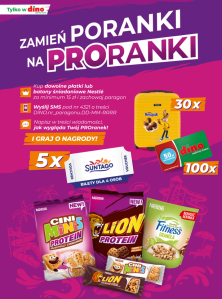 Konkurs "Zmień Poranki na PROranki z płatkami Nestlé" Dino