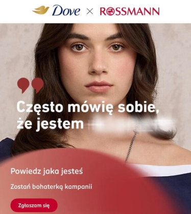 Konkurs "Mówmy do siebie pięknie – weź udział w kampanii Dove i Rossmann"