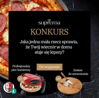 Konkurs "Suprema – wygraj piec do pizzy"