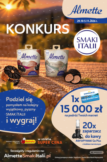 Konkurs "Almette Smaki Italii" Biedronka