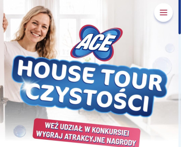 Konkurs "ACE House Tour Czystości – Wybierz swój patent na czystość i wygraj wakacje!"