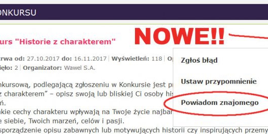 Nowości na e-Konkursy.info